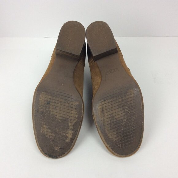 UGG Ankle Boot Classic Suede Leather Bandara Tan Brown Coastal Cowgirl 6.5 - Picture 9 of 10